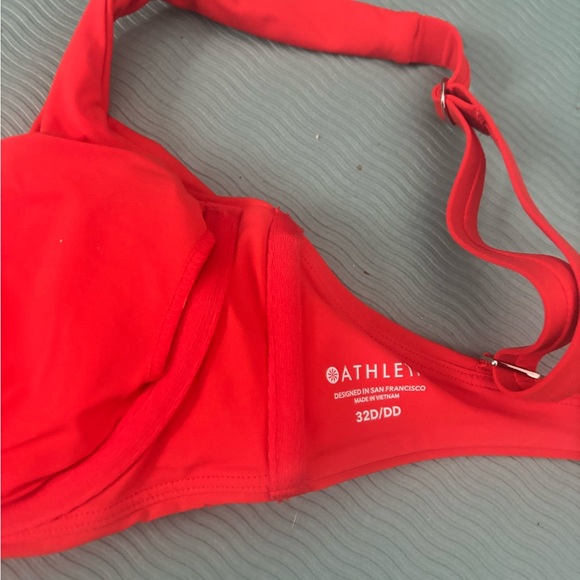 athleta Vibrant orange  Bikini Top size 32 D/DD - Picture 3 of 6
